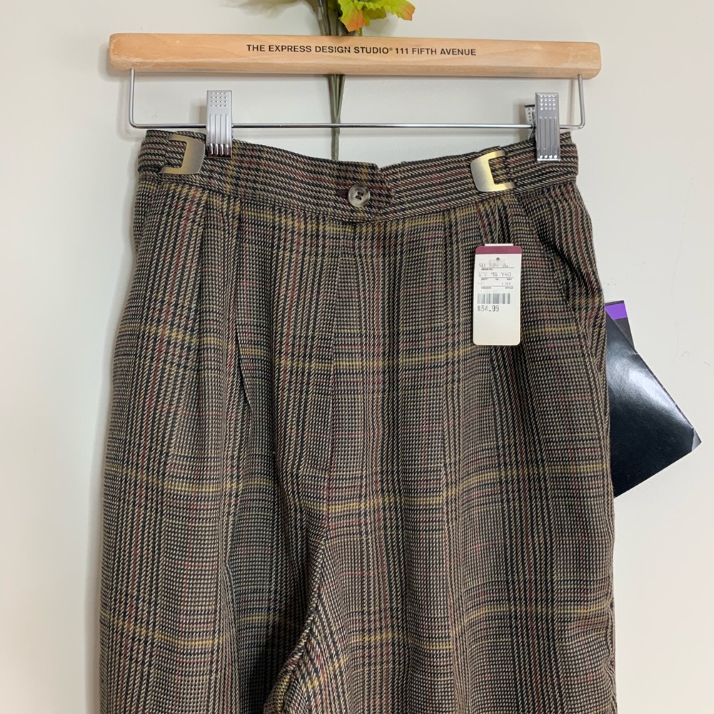 | new | plaid high waist pants | size 8 - Picture 3 of 6